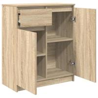 Dressoir met lade 71x35x84 cm spaanplaat sonoma eikenkleurig - thumbnail