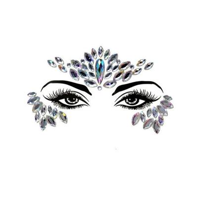 3 PC'S voorhoofd groene Masquerade make-up acryl gezicht sticker stijl: YT-23 3 PC'S voorhoofd groene Masquerade make-up acryl gezicht sticker stijl: YT-23