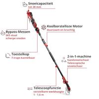Einhell Professional GP-LS 18/28 Li T BL-Solo 3408330 Takkenschaar Bypass - thumbnail