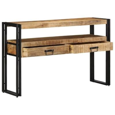 Wandtafel met lade Bruin 120 x 33 x 75 cm Massief Mango Hout