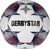 Derbystar Classic Energy TT II Voetbal 4 x 3 Vlakken Maat 5 Wit Roze Geel - thumbnail