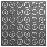 Vaessen Creative • embossing folder wax zegels 15x15cm - thumbnail