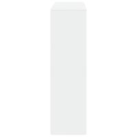 Kamerscherm 100x33x115 cm bewerkt hout wit - thumbnail