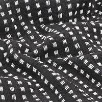 Plaid vierkanten 160x210 cm katoen zwart - thumbnail