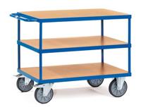 Fetra Hauptartikel 2423 Tafelwagen Afleider Staal Poedercoating Laadvermogen (max.): 500 kg Stralend blauw (RAL 5007) - thumbnail