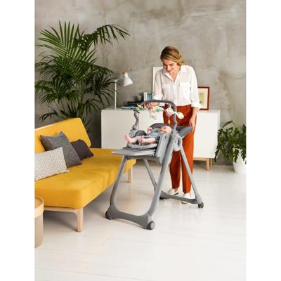 Chicco kinderstoel Polly Magic 85-106 cm staal grijs/blauw Chicco kinderstoel Polly Magic 85-106 cm staal grijs/blauw