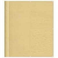Balkonscherm 120x500 cm 100% oxford polyester zandkleurig - thumbnail