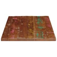 Tafelblad rechthoekig 80x50x3,8 cm massief gerecycled hout - thumbnail