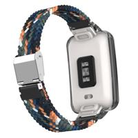 Braided nylon bandje met case - Multicolor Dark - Xiaomi Smart band 7 Pro - thumbnail
