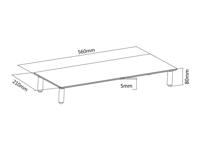 Equip 650882 flat panel bureau steun Transparant - thumbnail