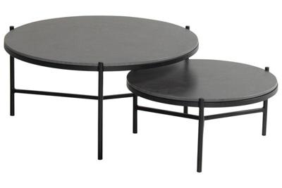 Carson koffietafel zwart dia. 62 H 30 cm Hartman - Hartman
