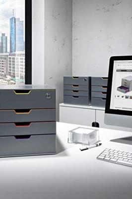 Durable VARICOLOR 4 SAFE - 7606 760627 Ladebox Grijs DIN A4, DIN C4, Folio, Letter Aantal lades: 4 Durable VARICOLOR 4 SAFE - 7606 760627 Ladebox Grijs DIN A4, DIN C4, Folio, Letter Aantal lades: 4