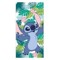 Stitch strandlaken groen 70 x 140 cm - Polyester - thumbnail