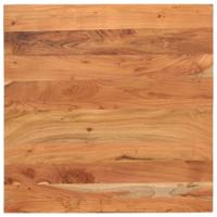 Tafelblad vierkant 80x80x2,5 cm massief acaciahout - thumbnail