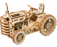 Robotime modelbouwpakket Tractor 24 x 12 cm hout 135 delig - thumbnail