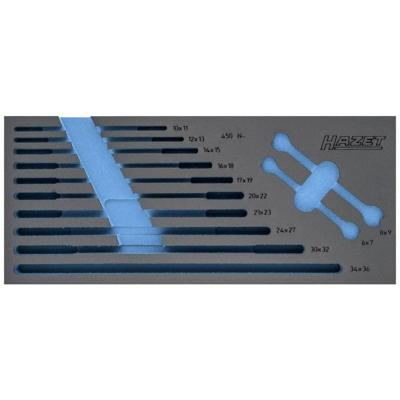 HAZET 2-componenten zachschuiminleg 163-519L · L x B: 392 mm x 172 mm HAZET 2-componenten zachschuiminleg 163-519L · L x B: 392 mm x 172 mm