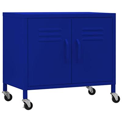 Opbergkast 60x35x56 cm staal marineblauw - thumbnail