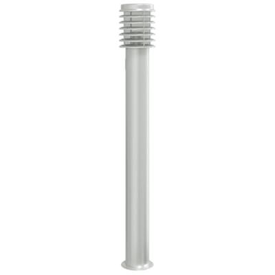 VidaXL Buitenvloerlamp met stopcontact 110 cm roestvrijstaal zilver