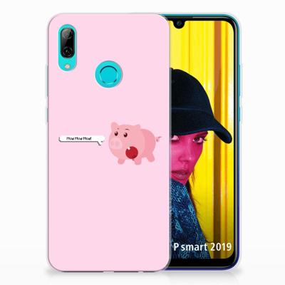 Huawei P Smart 2019 Telefoonhoesje met Naam Pig Mud Huawei P Smart 2019 Telefoonhoesje met Naam Pig Mud