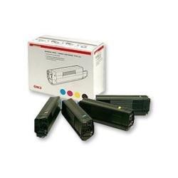 OKI 43698501 tonercartridge Origineel Zwart, Cyaan, Magenta, Geel 4 stuk(s)