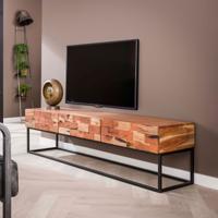 Industrieel TV-meubel 'Mill' Acaciahout, 180cm - thumbnail