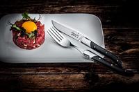 Laguiole Style de Vie Steakvorken Luxury Line Zwart Ebbenhout - 6 stuks - thumbnail