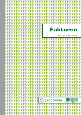 Exacompta facturen, ft 29,7 x 21 cm, dupli, verticaal, Nederlandstalig