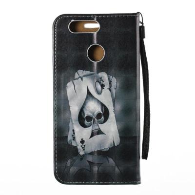 Voor Huawei nova 2 Plus 3D Relief Poker patroon magnetische adsorptie horizontale Flip lederen draagtas met houder & Card Slots & Lanyard Voor Huawei nova 2 Plus 3D Relief Poker patroon magnetische adsorptie horizontale Flip lederen draagtas met houder & Card Slots & Lanyard