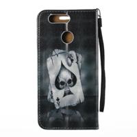 Voor Huawei nova 2 Plus 3D Relief Poker patroon magnetische adsorptie horizontale Flip lederen draagtas met houder & Card Slots & Lanyard - thumbnail