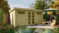 Tuindeco Zutphen blokhut 500x300 cm 28 mm vuren red class wood geïmpregneerd - thumbnail
