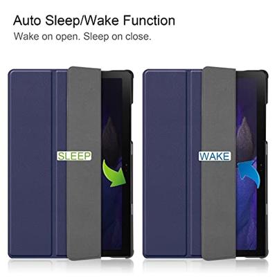 3-Vouw sleepcover hoes - Samsung Galaxy Tab A8 (2021) - Donkerblauw 3-Vouw sleepcover hoes - Samsung Galaxy Tab A8 (2021) - Donkerblauw