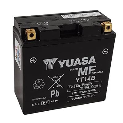 YUASA batterij "yt14b / yt14b-bs". battery yt14b agm