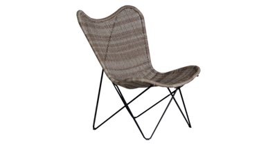 Express Atalanta Vlinderstoel wicker 83x82x96 cm