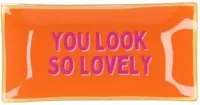 Daan Kromhout Design tegeltje glas you look so lovely 20x10cm - thumbnail