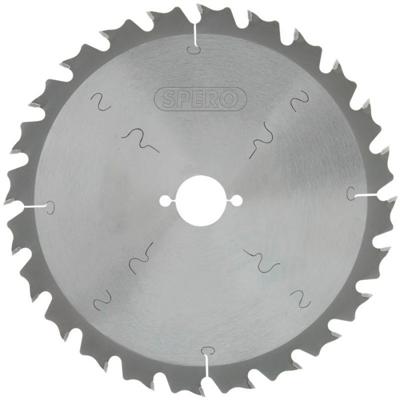 Spero 250mm hout TCT zaagblad 24 tands - asgat 30mm - SPW-250-24-30 Spero 250mm hout TCT zaagblad 24 tands - asgat 30mm - SPW-250-24-30