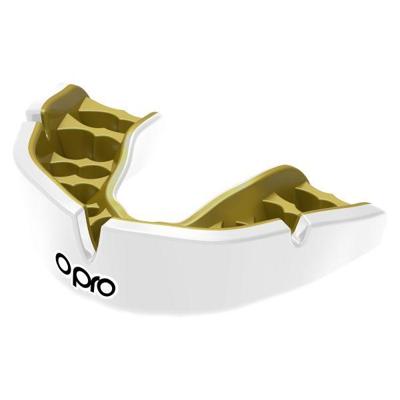 Opro 790000 Instant Custom Dentist Fit Mouthguard - White-Gold - SR