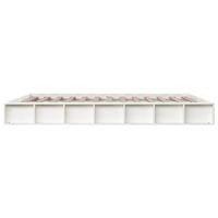 Bedframe massief hout wit 150x200 cm 5FT King Size - thumbnail