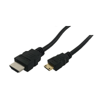 HDMI naar Mini HDMI met Ethernet Kabel 2 Meter - Zwart - thumbnail