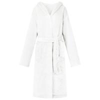 VidaXL Badjas hoodie wit s flanel - thumbnail