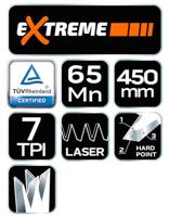 Neo Handzaag 450mm 7 TPI - 6455450 - thumbnail