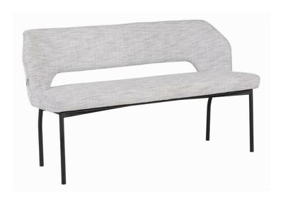 MUST Living Eetkamerbank 'Bloom' Polaris, 150cm, kleur Lichtgrijs