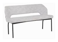 MUST Living Eetkamerbank 'Bloom' Polaris, 150cm, kleur Lichtgrijs - thumbnail