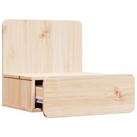 Wandbevestigde nachttafel 2 pcs Bruin 44 x 32.5 x 40 cm - thumbnail