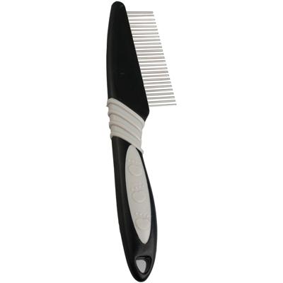 Groo'me Kam Medium 5 x 1.5 x 19 cm Flamingo Zwart Groo'me Kam Medium 5 x 1.5 x 19 cm Flamingo Zwart