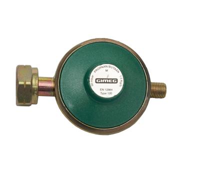 Gimeg Universele Gasdrukregelaar 1/4 Inch Links 50Mbar