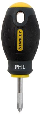 Stanley handgereedschap 1-65-406 FatMax Stubby schroevendraaier - Phillips - PH1 x 30mm - 1-65-406