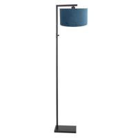 Steinhauer Strakke vloerlampStanger met blauw velvet - 8222ZW - thumbnail