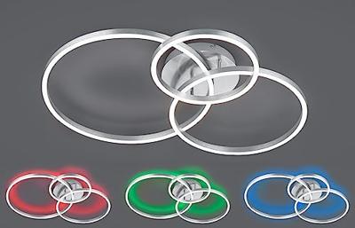 Trio PlafonnièreWinona 3-rings RVS - 670810607