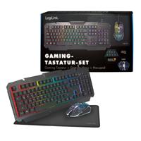 LogiLink ID0185 toetsenbord USB QWERTY Engels Zwart - thumbnail