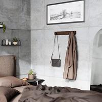 Umbra Flip handdoekhaak 51x6x3cm Hout Zwart/walnoot 318850-048 - thumbnail